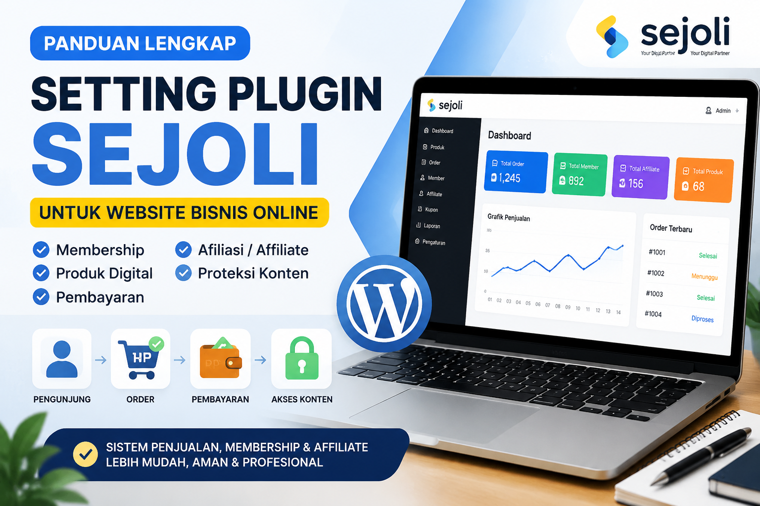 Panduan Setting Plugin Sejoli untuk Website Membership, Afiliasi, dan Produk Digital